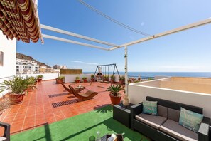 Terrace/patio - Apartment 'El Mirador De Carboneras' with Sea View, Wi-Fi and Air Conditioning (Carboneras)