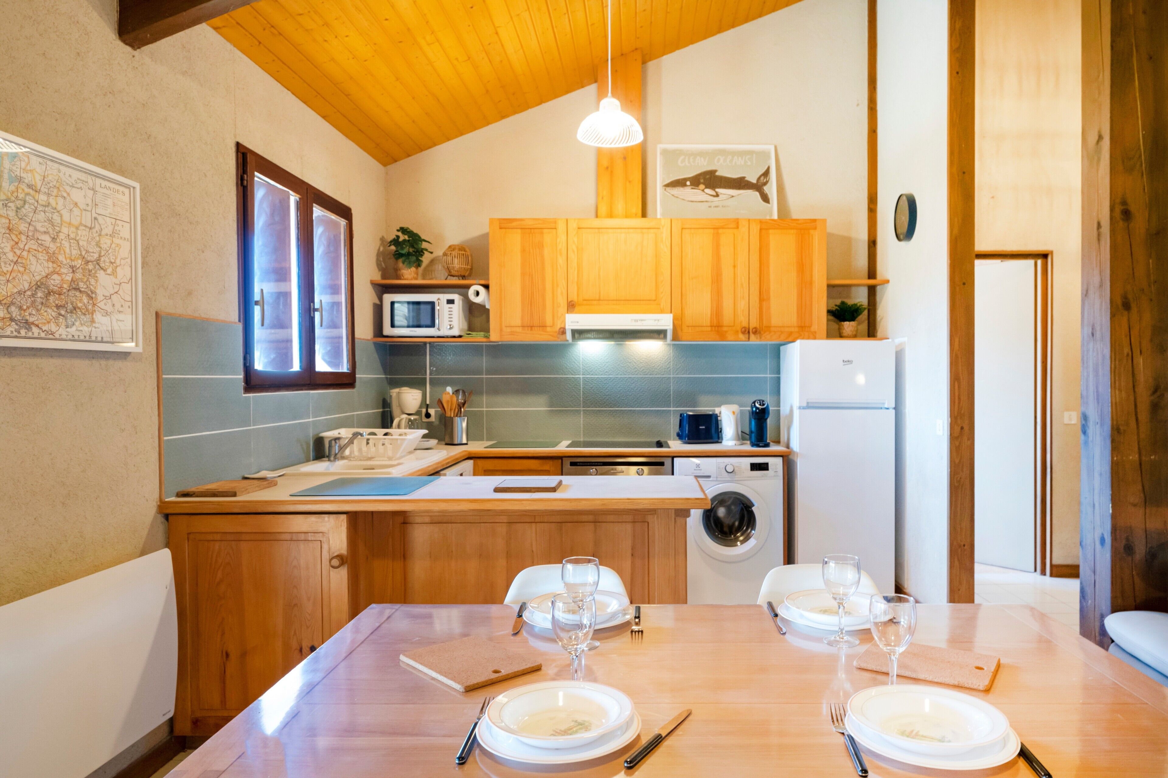 Køleskab, mikrobølgeovn, ovn, kogeplade