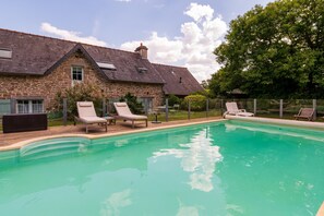 A heated pool