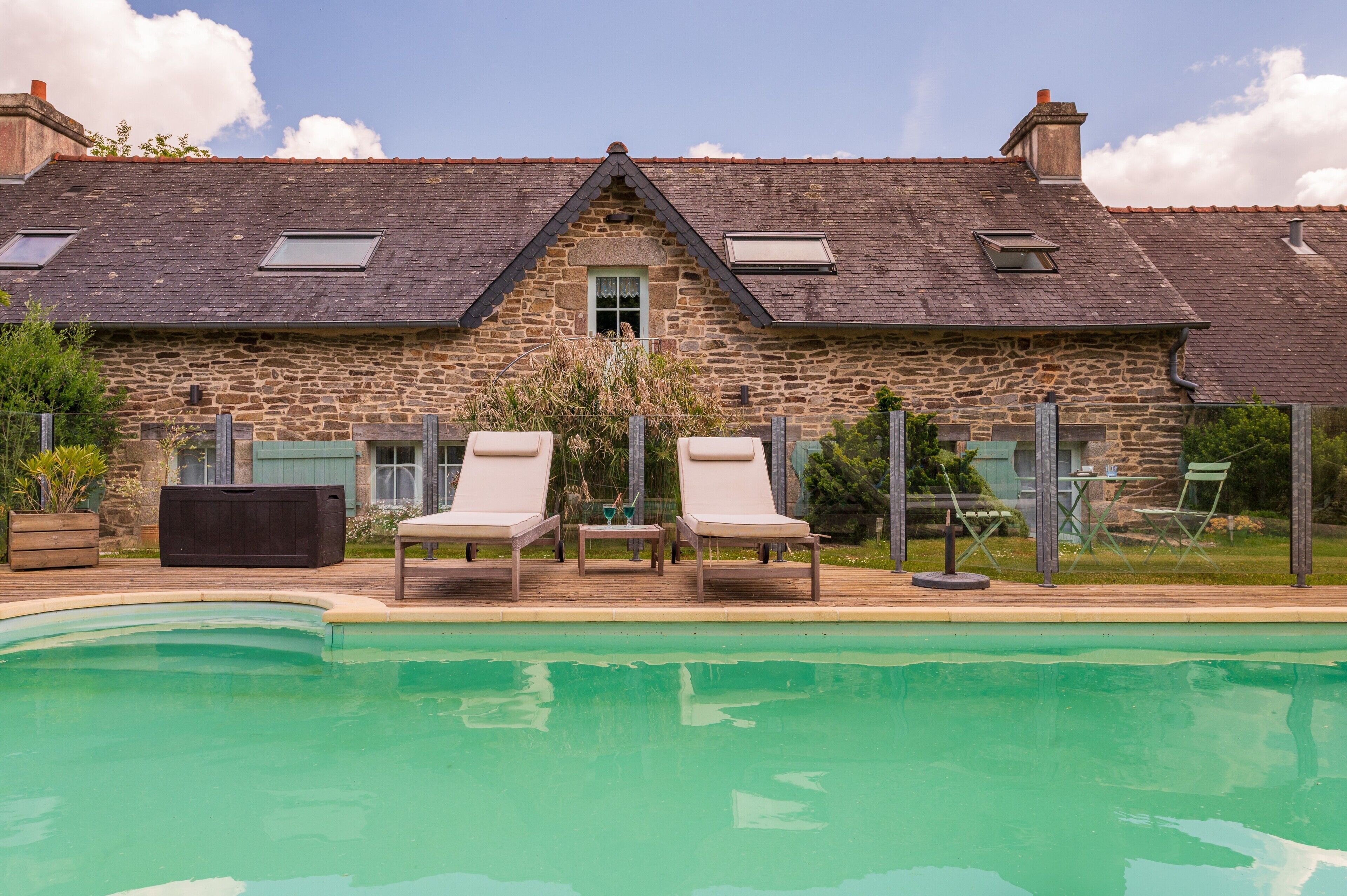 A heated pool