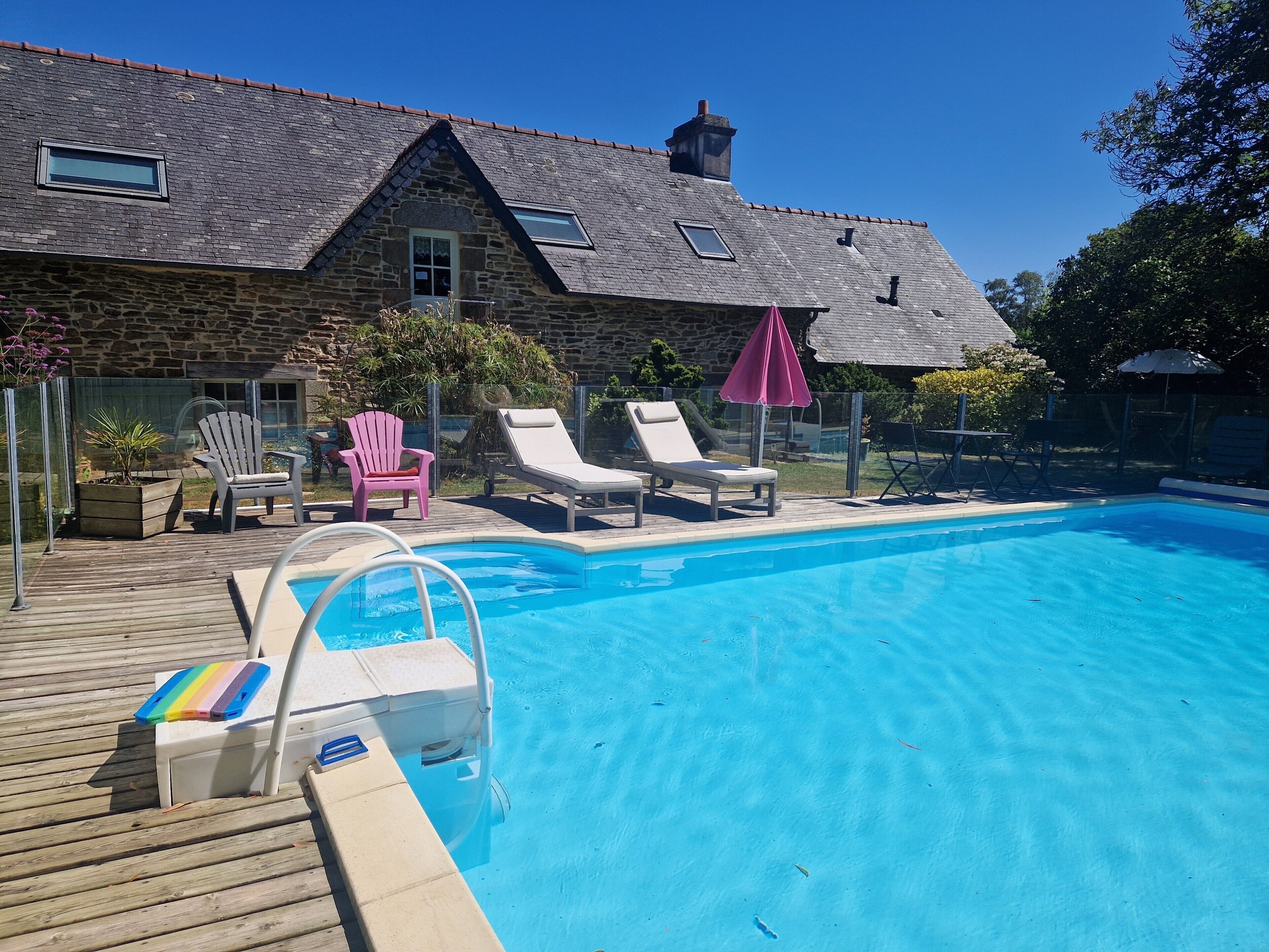 A heated pool