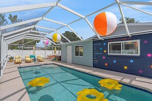 A heated pool