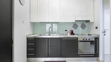 Deluxe-Apartment, Stadtblick | Eigene KĂŒche