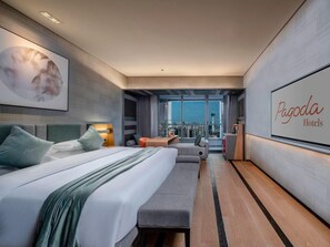 ห้องเบสิกซิงเกิล, ระเบียง, วิวเมือง | เครื่องนอนระดับพรีเมียม, มินิบาร์ฟรี, ตู้นิรภัยในห้องพัก, ห้องเก็บเสียง
