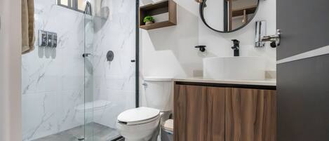 Towels, soap, toilet paper