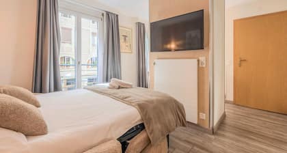 Cosy, air-conditioned flat -1BR/4P- Geneva
