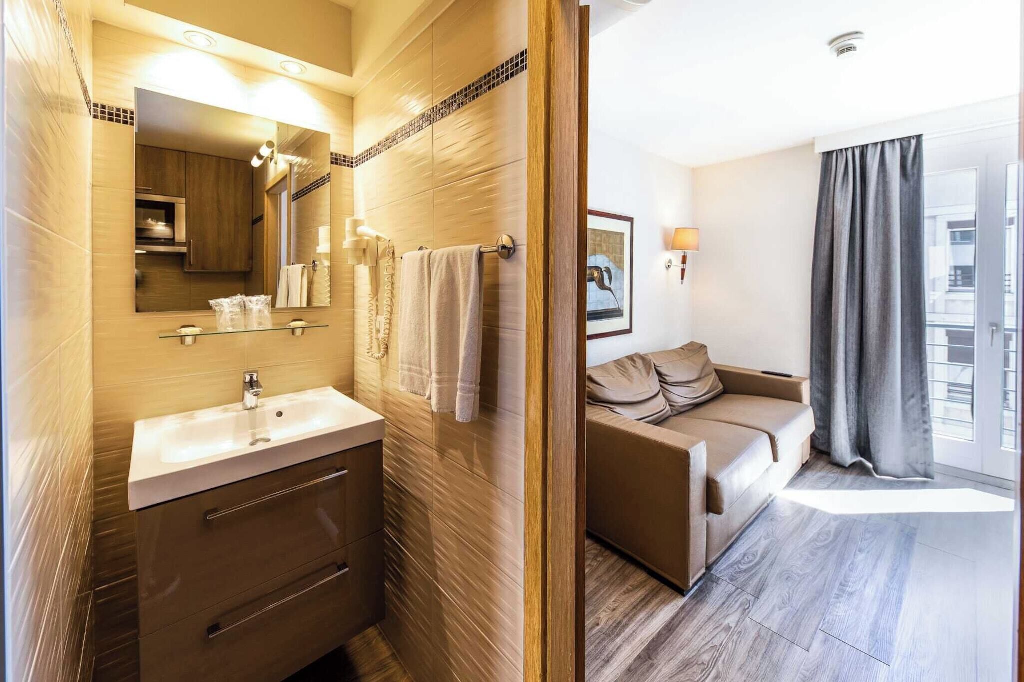 Hair dryer, soap, shampoo