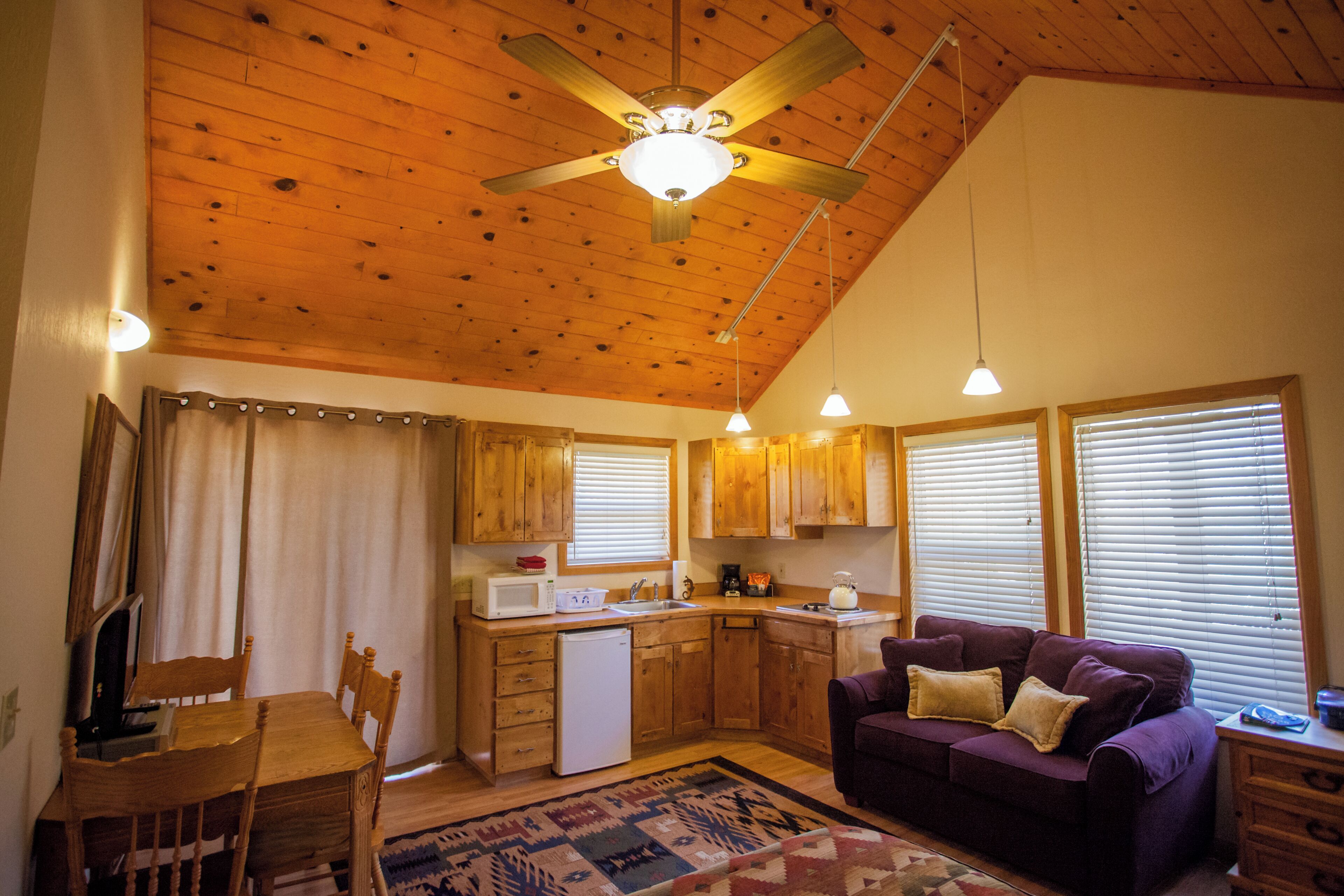 Cabin, Patio, Mountain View | Living area
