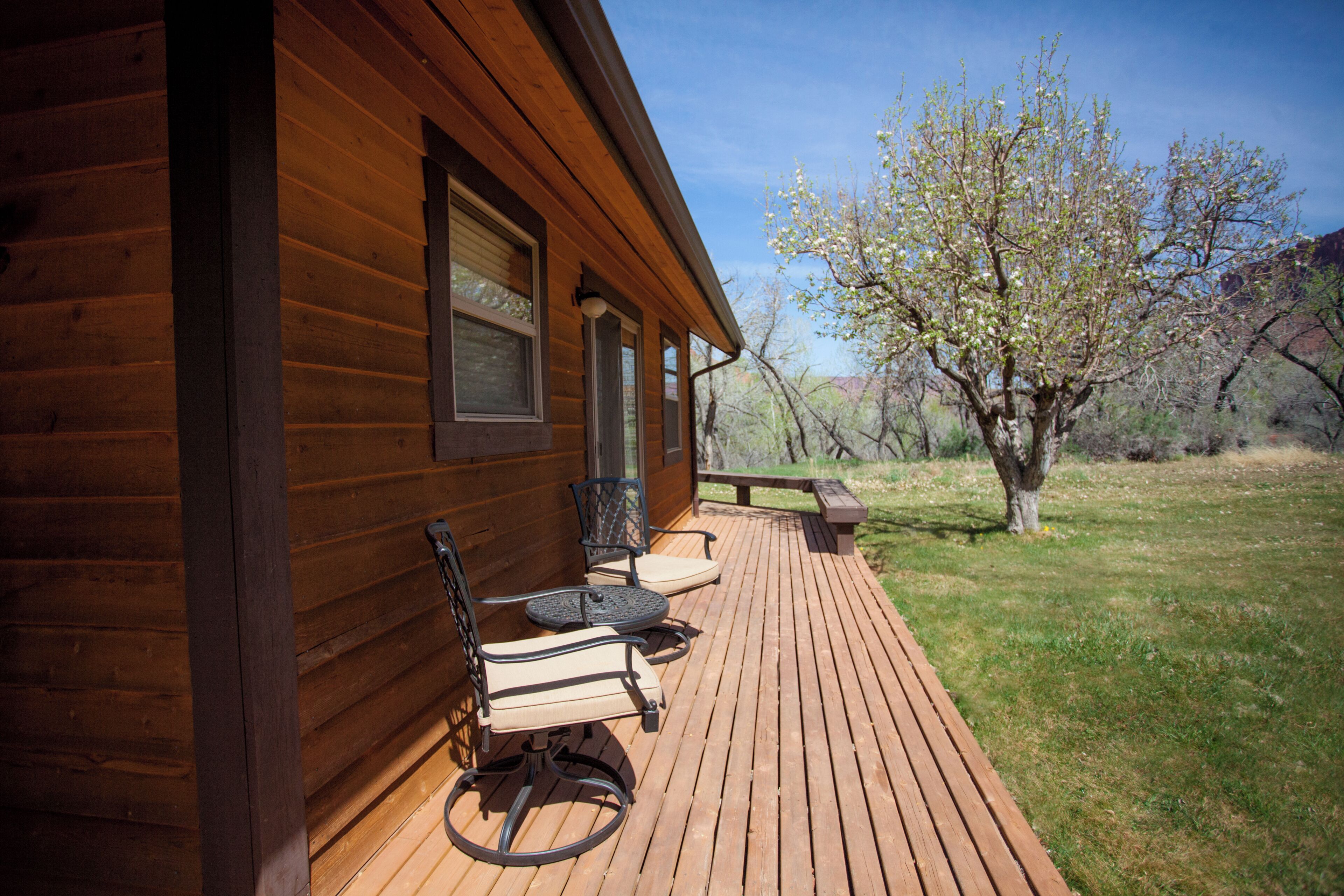 Cabin, sân hiên, quang cảnh núi | Hiên
