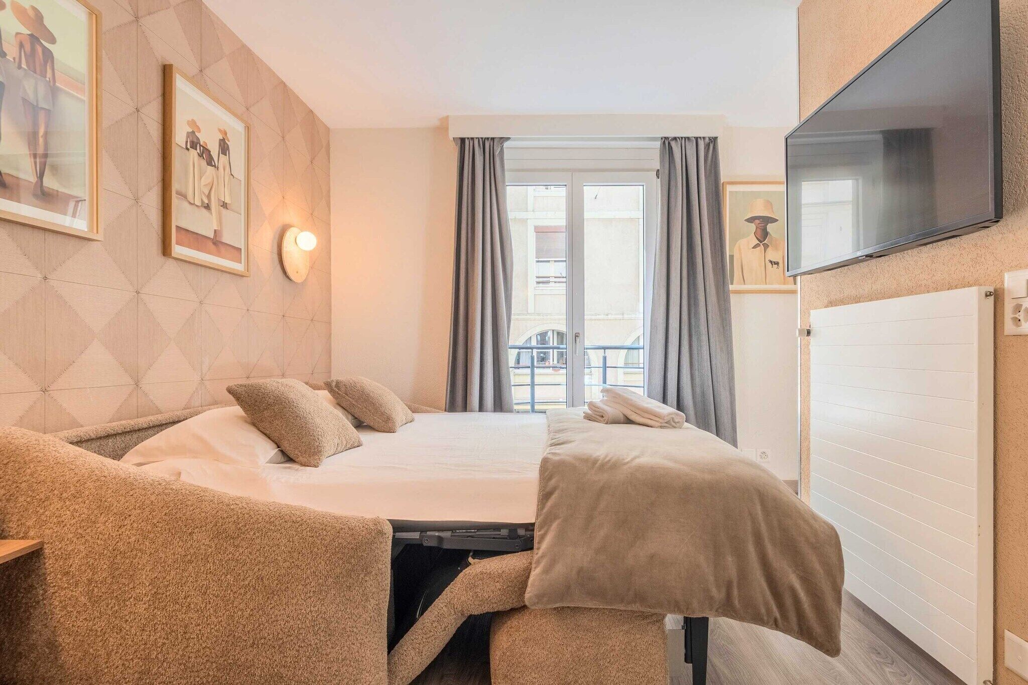 1 Schlafzimmer, kostenloses WLAN, Bettwäsche