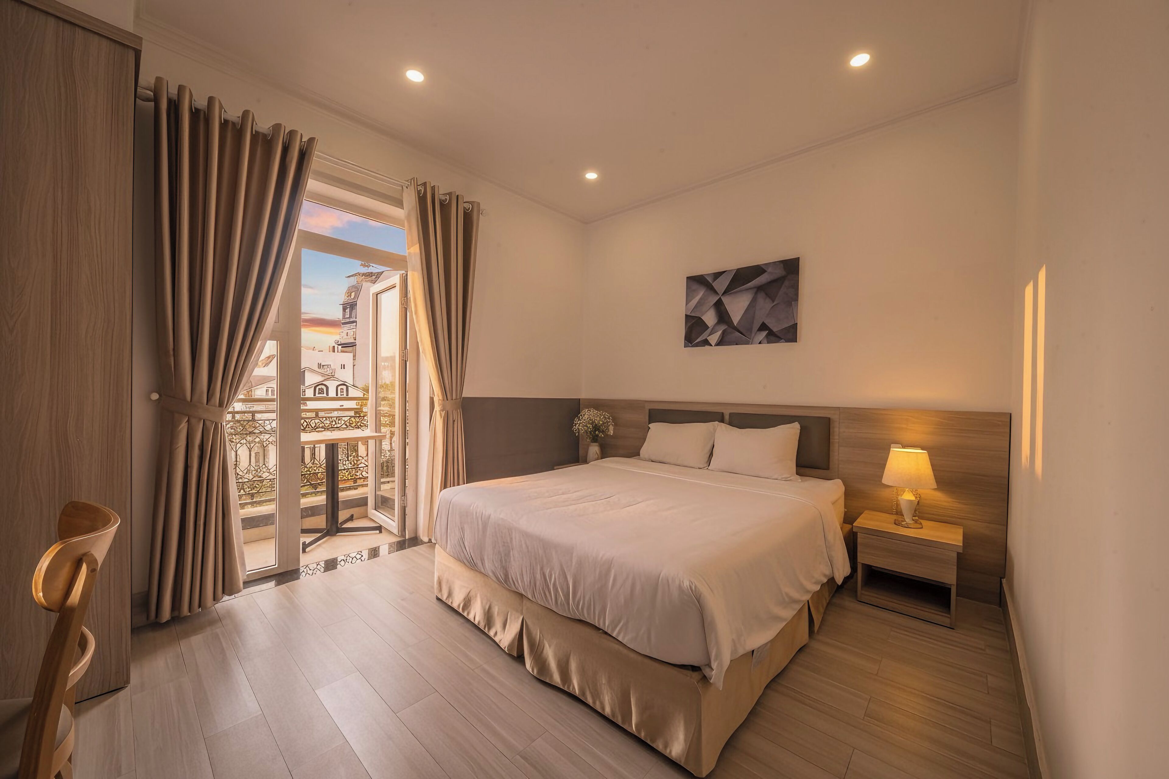 Chambre Double Deluxe, vue cour intérieure