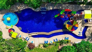 Panoramic Double or Twin Room, Bathtub, Pool View | Pool | 3 outdoor pools