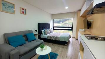 Business-Apartment | 1 Schlafzimmer, hochwertige Bettwaren, Daunenbettdecken