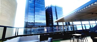 산 전망과 함께 깨어나기