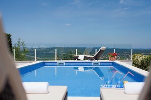 A heated pool
