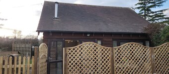 The Chalet is pet friendly on a farm near Malvern