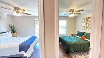 2 bedrooms, iron/ironing board, free WiFi, bed sheets