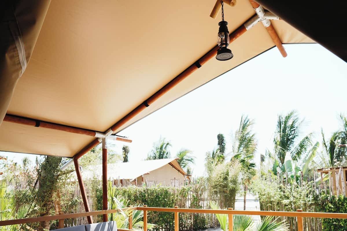 Tenda, 1 camera da letto, vista giardino (Mindful Tent) | Balcone
