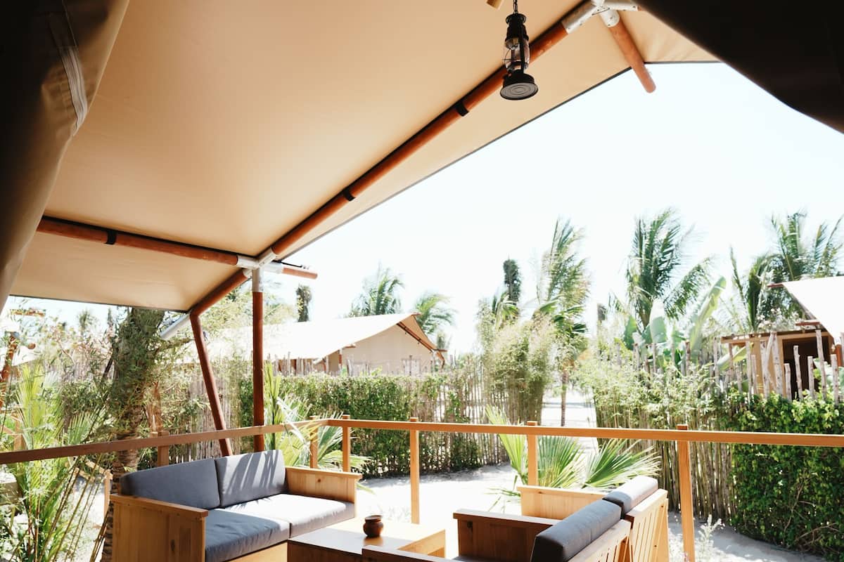 Tente, 1 chambre, vue jardin (Mindful Tent) | Balcon