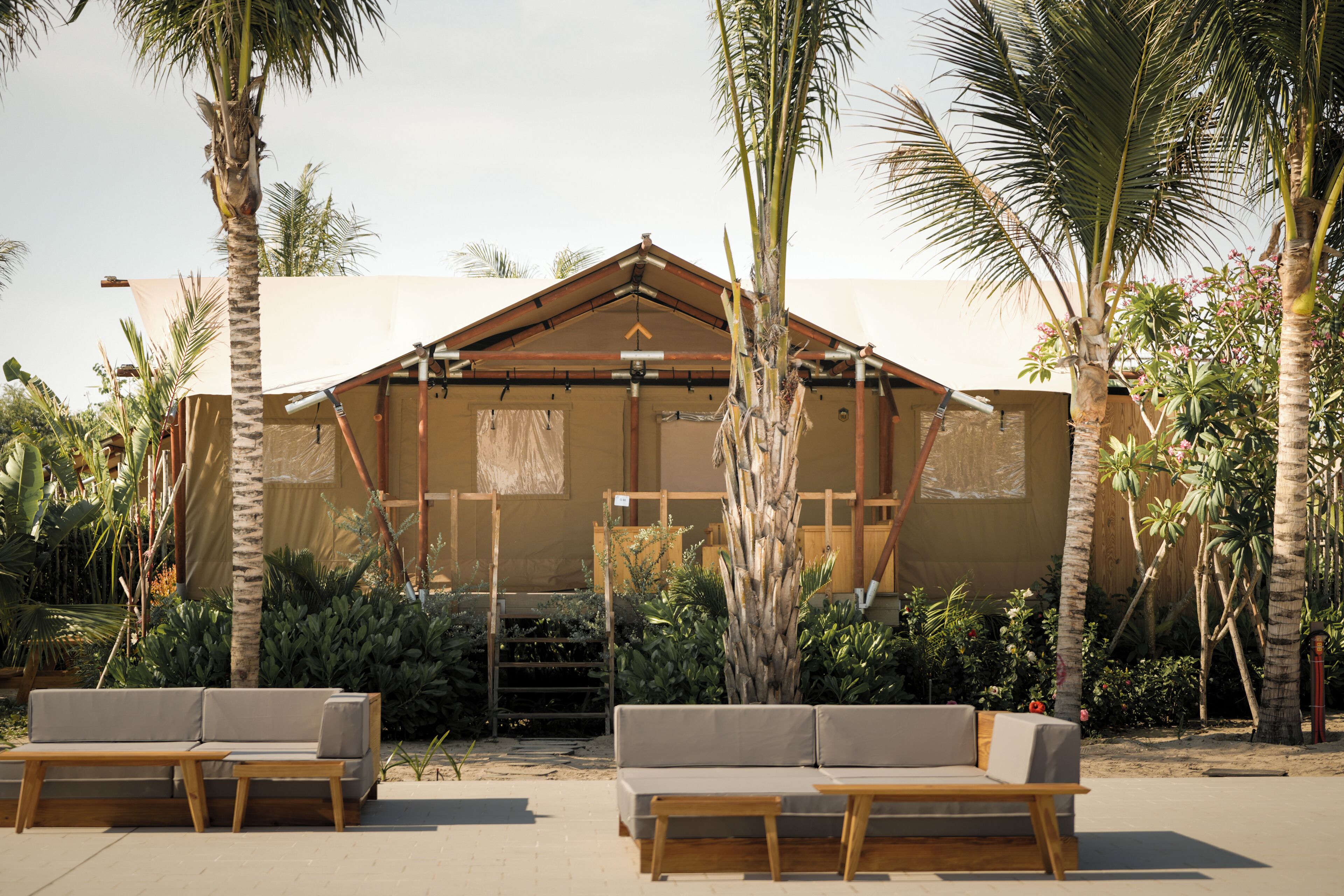 Grateful Tent | Premium bedding, memory foam beds, free minibar items, in-room safe