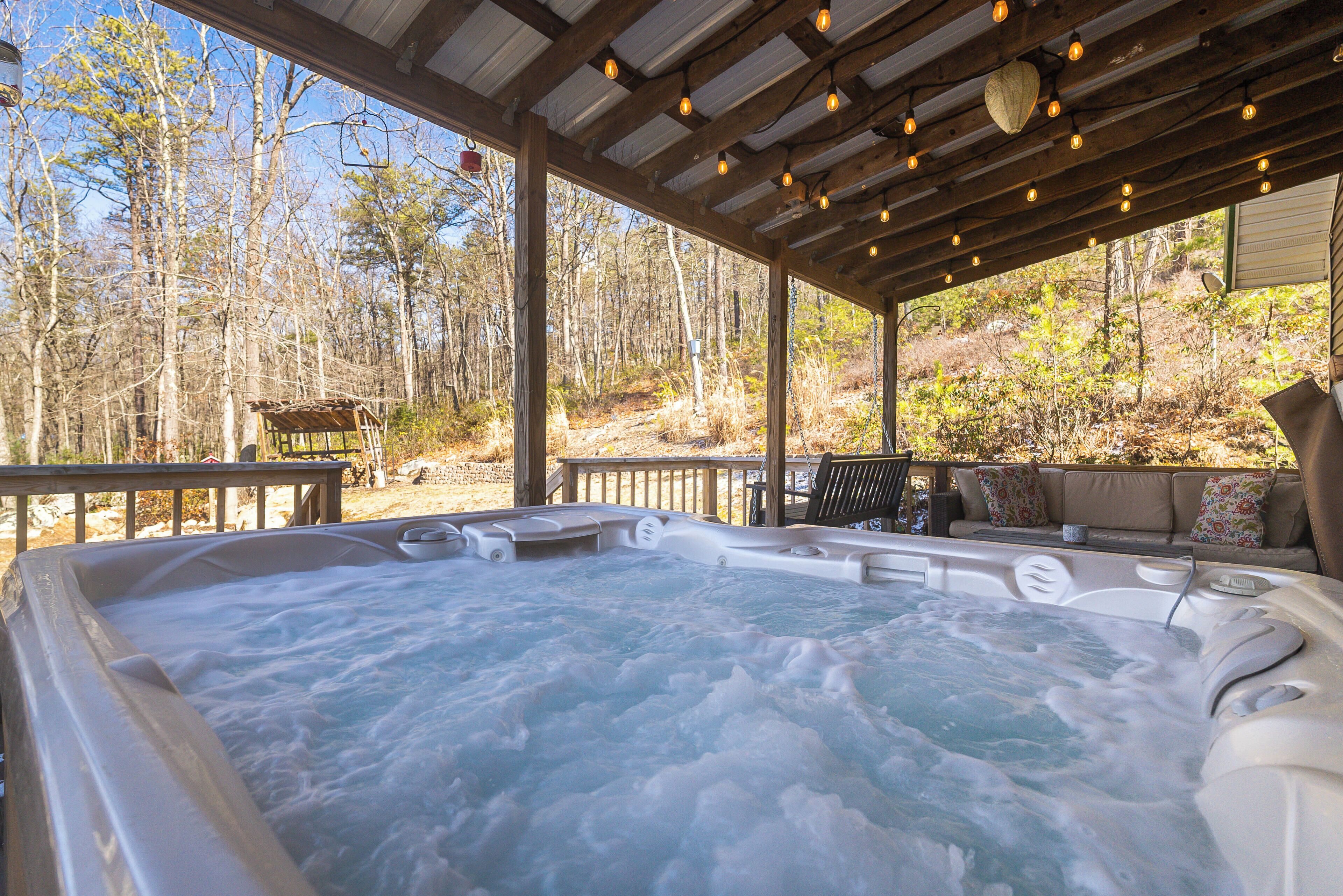 Hot tub with a view