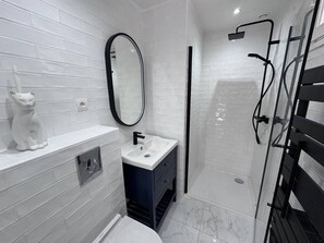 Bathroom - Villa with swimming pool, air conditioning, sleeps 8 (LES ISSAMBRES)