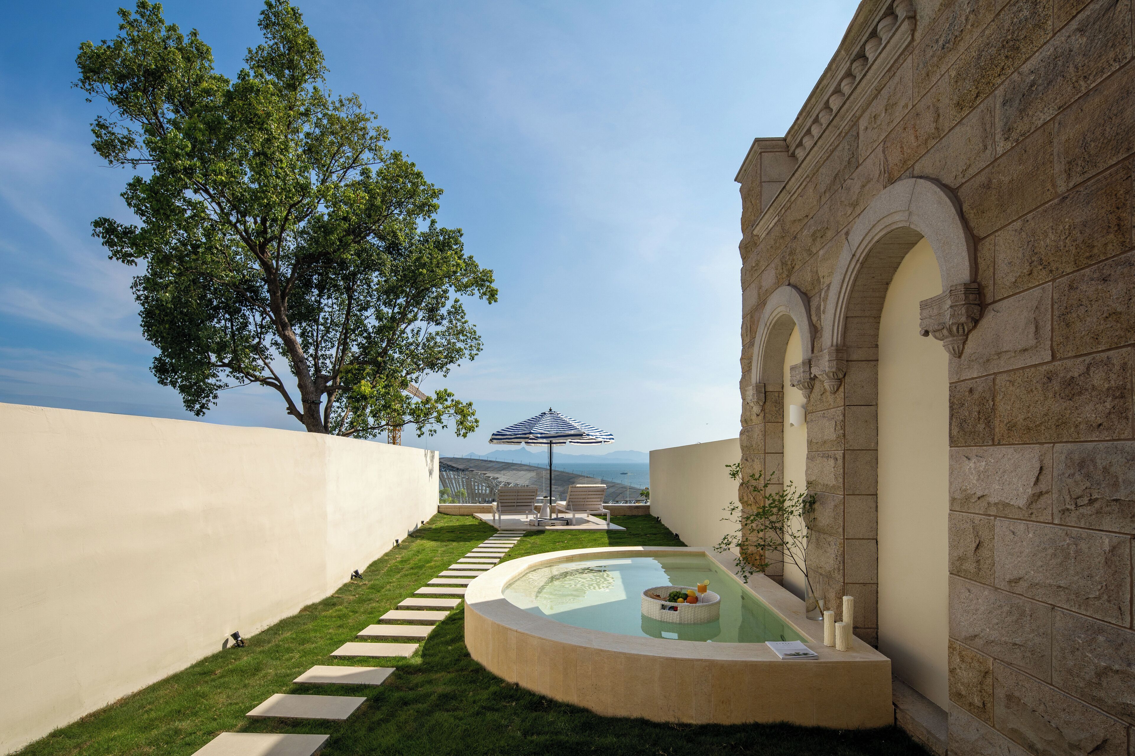 Cloud stairs and sea view pool double bed room | Terrace/patio