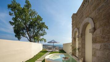 Cloud stairs and sea view pool double bed room | Terraza o patio