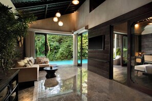 One bedroom private pool villa river view | Garden view - Adiwana Unagi Riverfront (Mas)