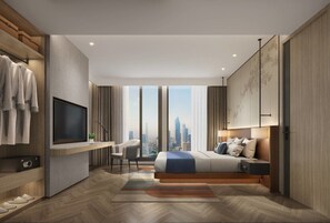 Suite – president, delvis sjøutsikt | Minibar (inkludert), safe på rommet, skrivebord og blendingsgardiner