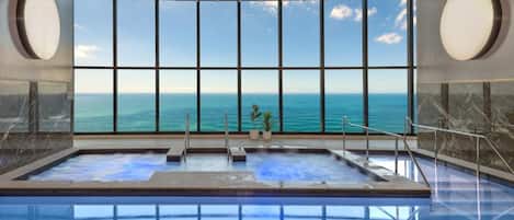 Indoor pool, outdoor pool