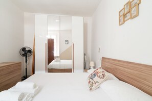 1 bedroom, iron/ironing board, bed sheets