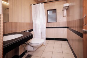 Deluxe Double or Twin Room, 1 Bedroom, City View | Bathroom - Yatri Niwas By Hotel Suraj Inn (Silvassa)