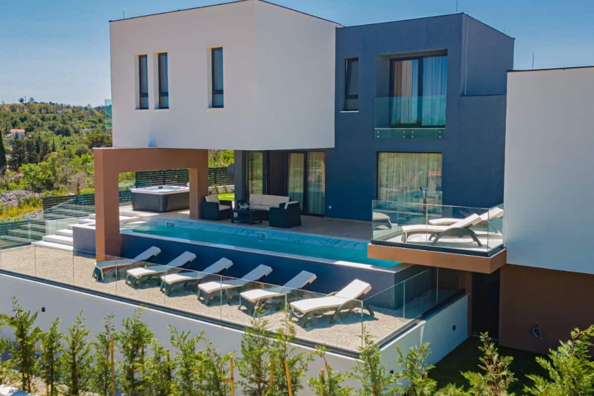 Villa (Four Bedroom Villa Šimun Zaton with ) | Pool