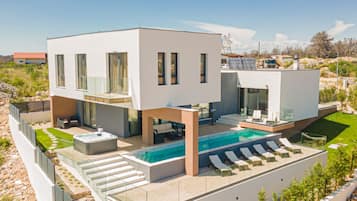 Villa (Four Bedroom Villa Šimun Zaton with ) | Aerial view