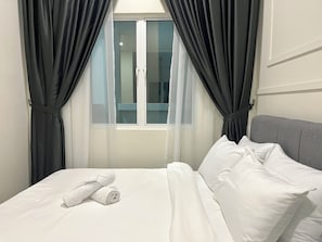 Apartamento, 2 habitaciones | 2 dormitorios y tabla de planchar con plancha