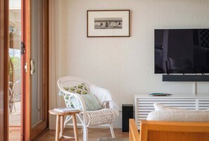 Una televisión, libros