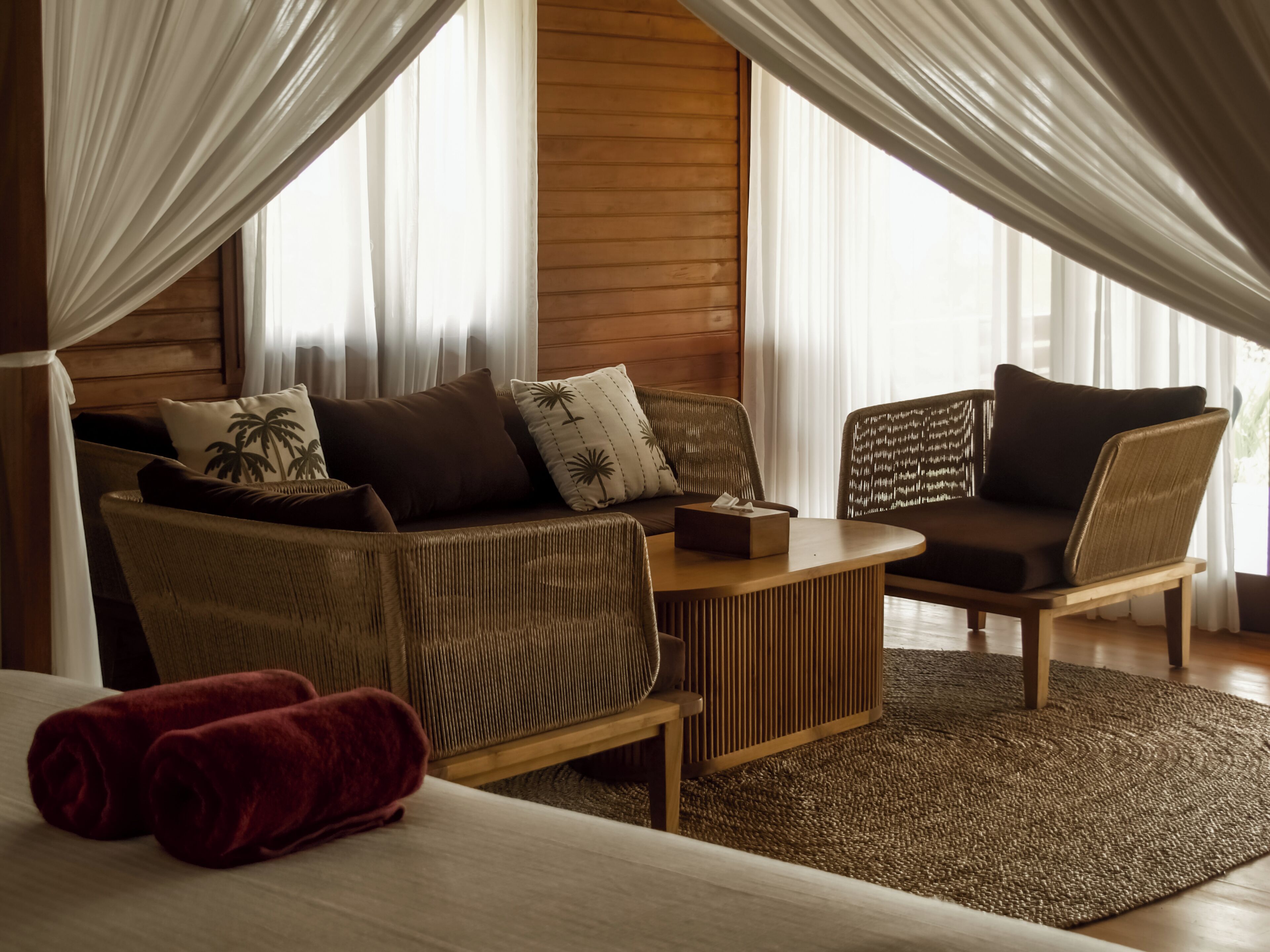 Villa Deluxe, vue océan | Coin séjour