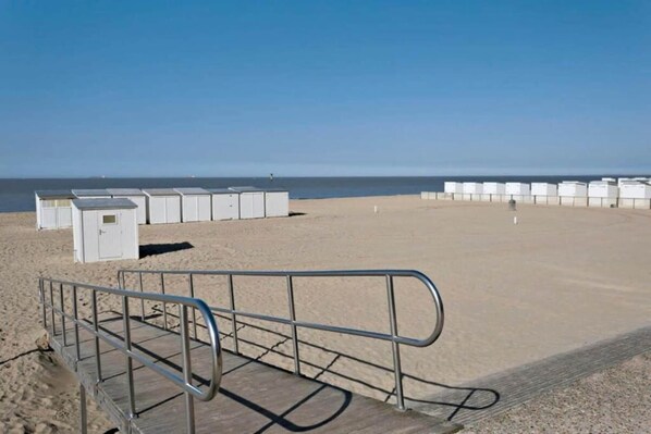 Vlak bij het strand