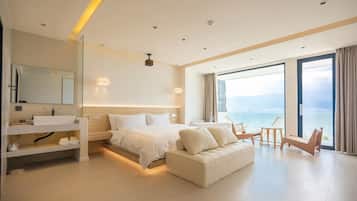 Quarto casal clássico, varanda, vista para o oceano | Escrivaninha, Wi-Fi de cortesia