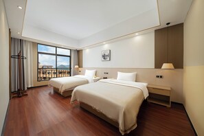 Family Twin Room, Hill View | Premium bedding, blackout drapes, soundproofing, free WiFi