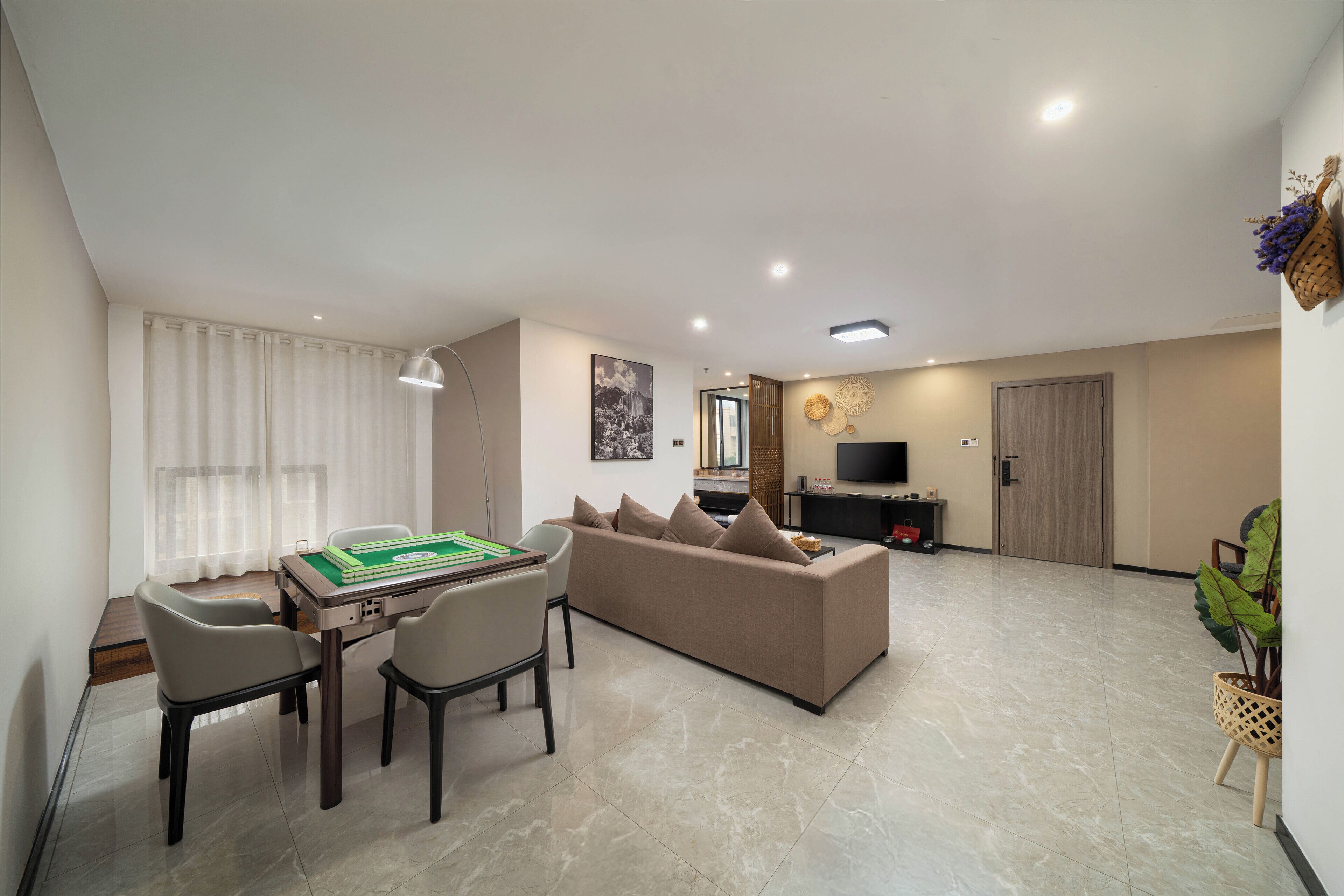 Premium bedding, blackout curtains, soundproofing, free WiFi