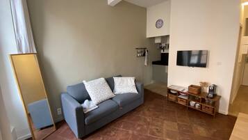 Apartemen Comfort, 1 kamar tidur | Ruang keluarga