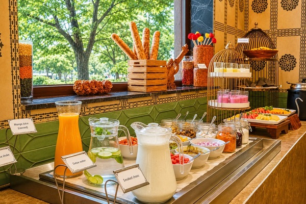 Free daily buffet breakfast