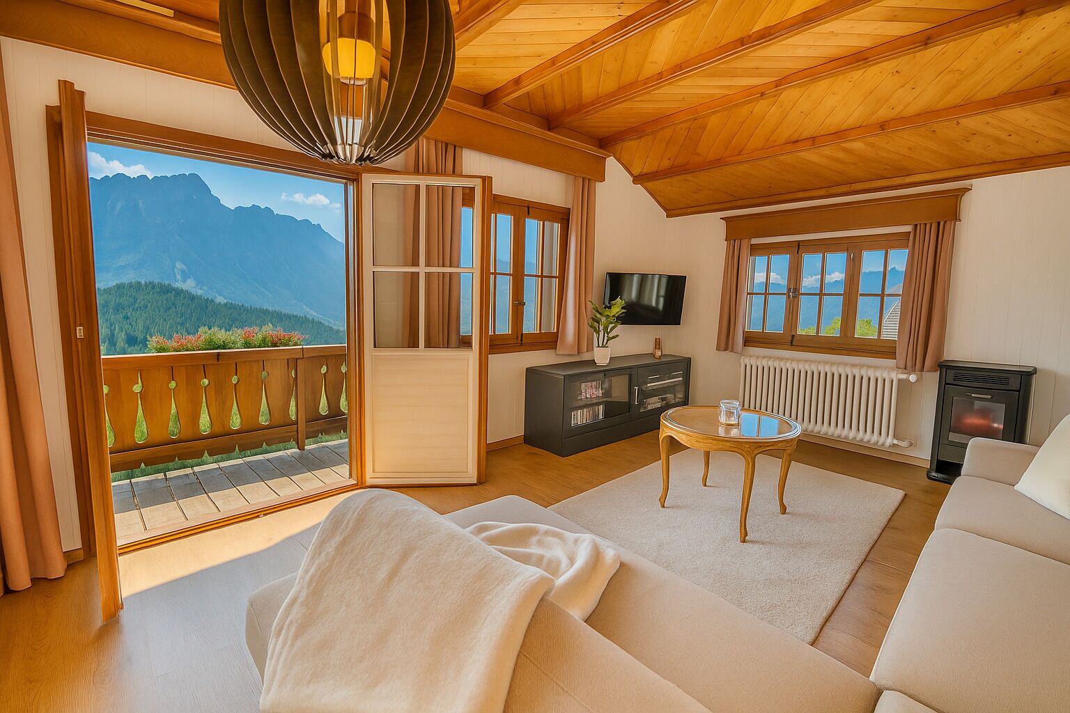 Smart-TV, Kamin, Videospiele, DVD-Player