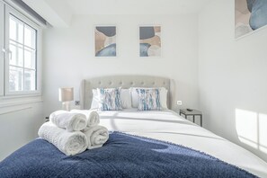 2 bedrooms, iron/ironing board, travel crib, WiFi