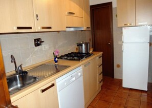 Kühlschrank, Herdplatte, Geschirrspüler