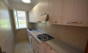 Fridge, stovetop, cookware/dishes/utensils