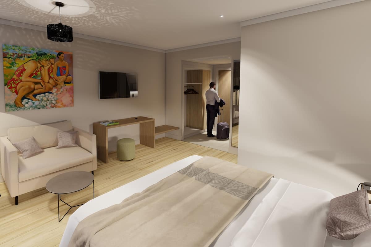 Studio Comfort - utsikt mot staden | 1 sovrum och gratis wi-fi