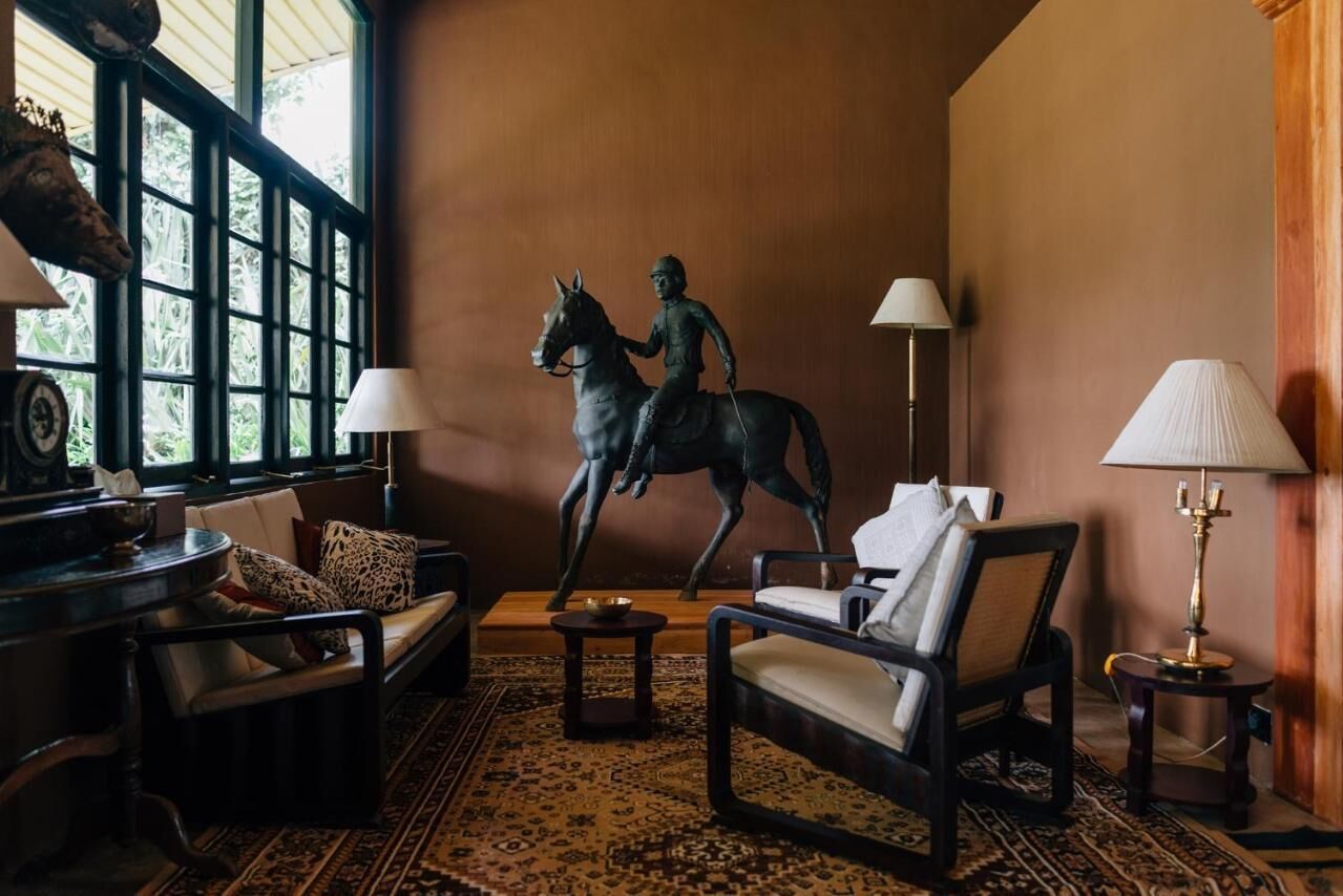 Habitació doble Deluxe, pati, vistes al jardí | Sala d'estar